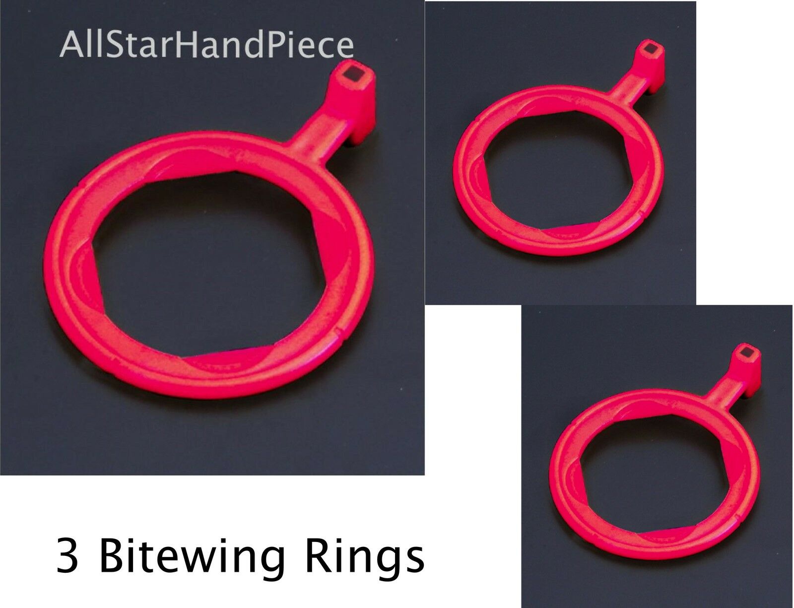 3  Bitewing X-ray Aiming Ring Color Coded Rinn Xcp Style Red Positioning 3 Rings